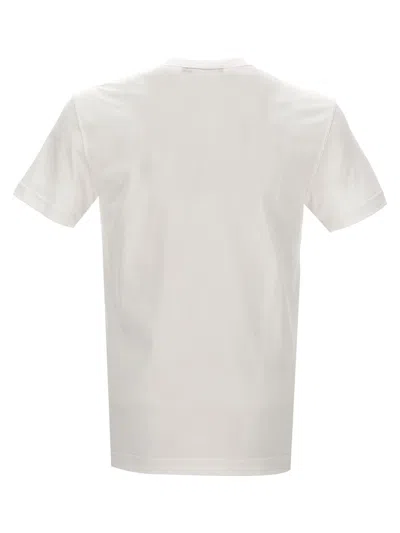 Dolce & Gabbana Dolce&gabbana White Crewneck T Shirt With Logo Plaque In White