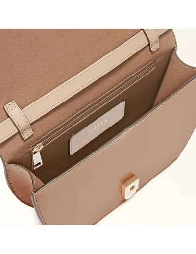 Furla Sfera Mini Crossbody Bag In Beige