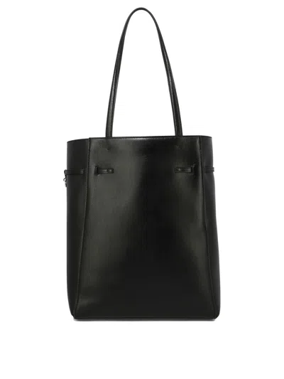 Givenchy Small Voyou Calf Leather Tote Bag In Black
