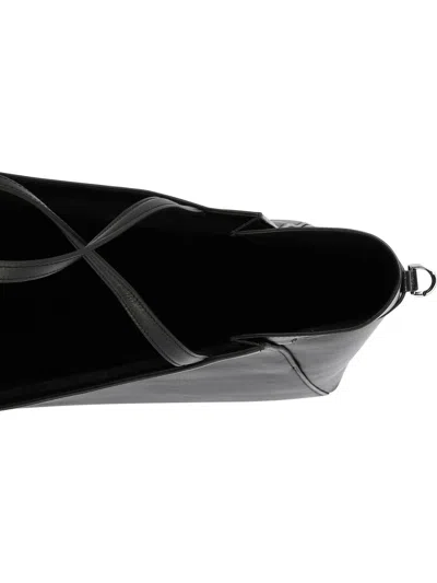 Givenchy Small Voyou Calf Leather Tote Bag In Black