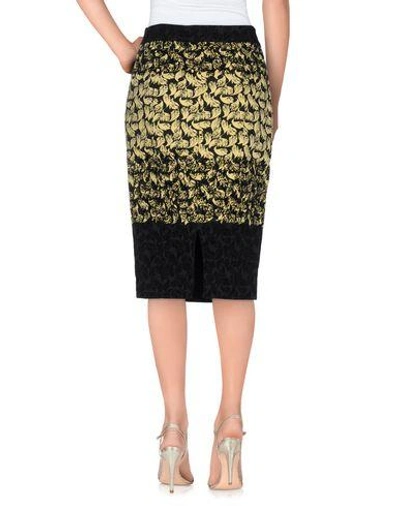 Shop Red Valentino Knee Length Skirt In Yellow