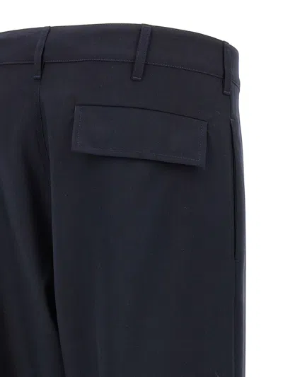 Marni Straight-leg Wool Trousers In Black