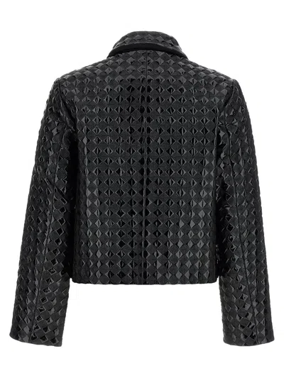 Shop Pinko 'leopardi' Jacket In Black