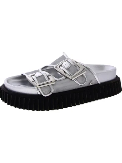 CIRCUS BY SAM EDELMAN WOMENS MESH SLIP ON FLATFORM SANDALS 