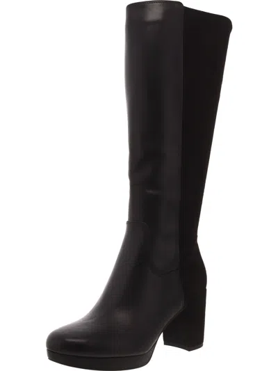Vionic Womens Leather Tall Knee-high Boots In Black