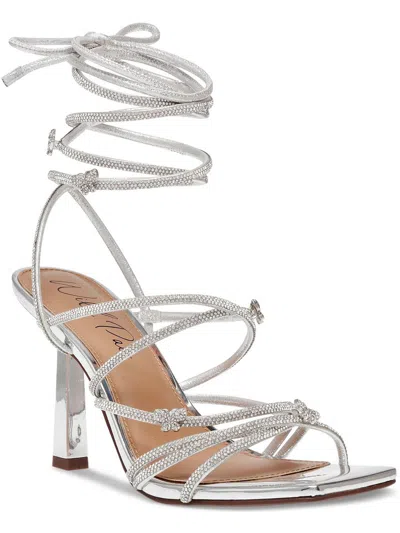 Shop Wild Pair Eross Womens Patent Ankle Wrap Gladiator Sandals In Multi