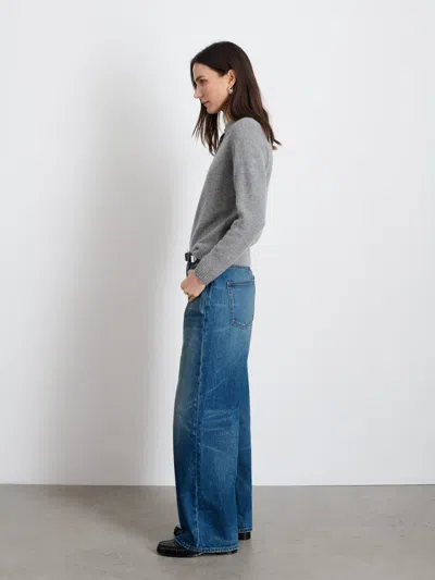 Alex Mill Alice Polo In Cashmere In Heather Grey