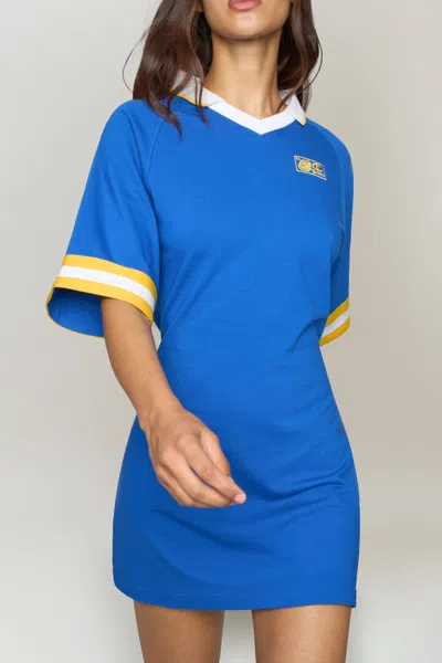Danielle Guizio Ny Guizio X Champion Waisted Jersey Dress In Surf The Web