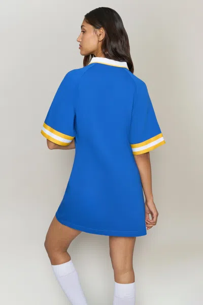 Danielle Guizio Ny Guizio X Champion Waisted Jersey Dress In Surf The Web