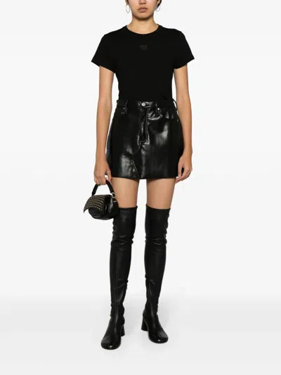 Shop Alexander Wang T Shirt With Embossed Logo