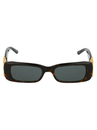 Balenciaga Grey Rectangular Ladies Sunglasses Bb0096s 002 51