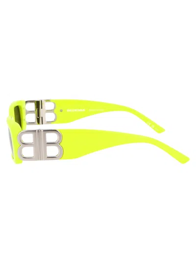 Balenciaga Logo-plaque Rectangle-frame Sunglasses