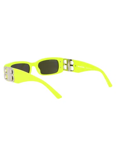 Balenciaga Logo-plaque Rectangle-frame Sunglasses