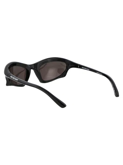 Balenciaga Bb0229s Sunglasses In 001 Black Black Grey