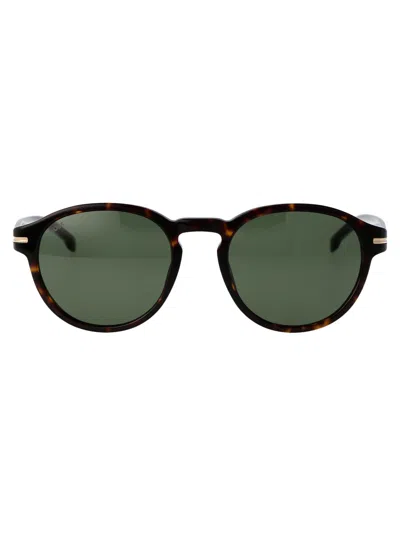 Hugo Boss Avana Acetate Sunglasses In Black