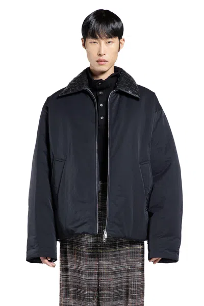 Shop Bottega Veneta Man Black Jackets