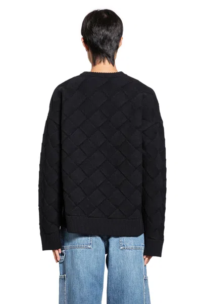 Shop Bottega Veneta Man Black Knitwear