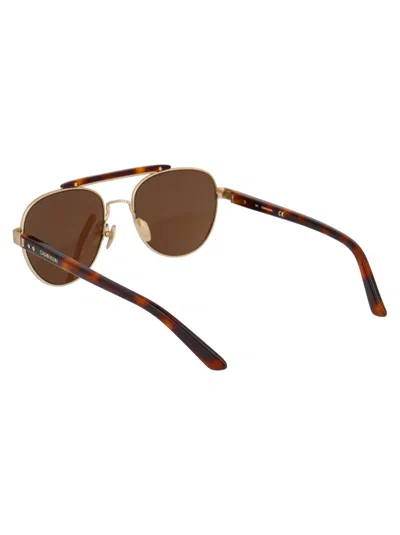 Calvin Klein Soft Tortoise Metal Sunglasses