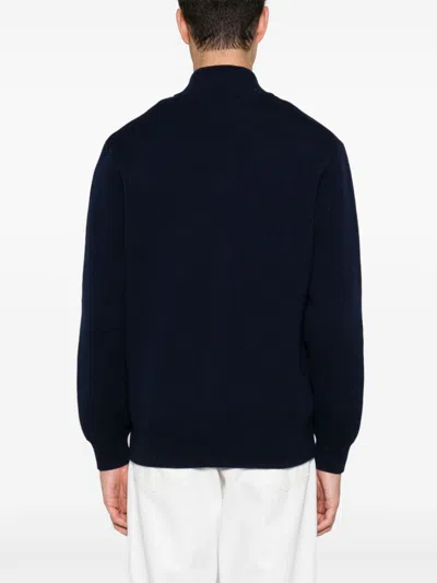 Shop Brunello Cucinelli Cashmere Cardigan In Blue