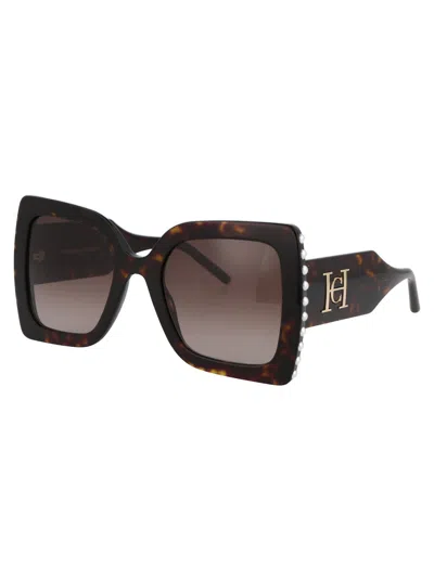 Shop Carolina Herrera Sunglasses Ch 0001/s 086 Ha