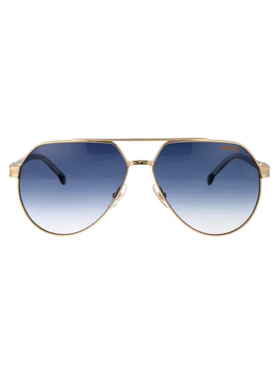 Carrera Gold Metal Sunglasses In Blue