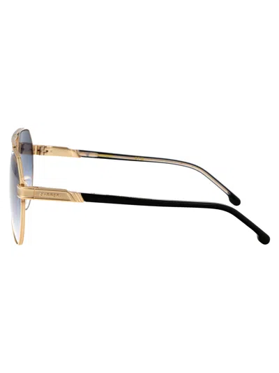 Carrera Gold Metal Sunglasses In Blue