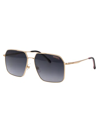 Carrera Gold Metal Sunglasses In Gold