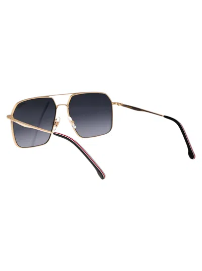 Carrera Gold Metal Sunglasses In Gold