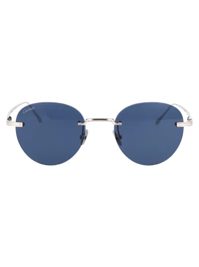 Shop Cartier Round Sunglasses Ct0331 S 001