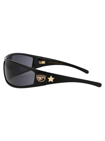 Chiara Ferragni Black Acetate Sunglasses