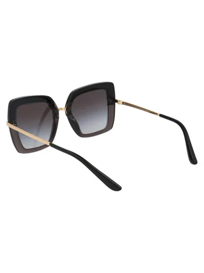 Dolce & Gabbana Womens Black Dg4373 Square-frame Acetate Sunglasses