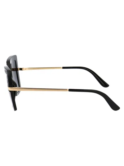Dolce & Gabbana Womens Black Dg4373 Square-frame Acetate Sunglasses