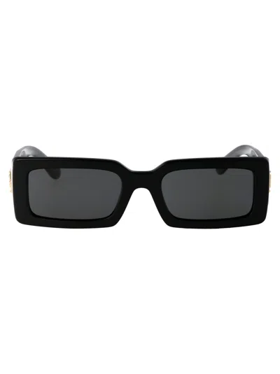Dolce & Gabbana Black Acetate Sunglasses In Black