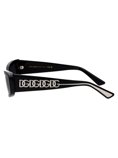 Dolce & Gabbana Black Acetate Sunglasses