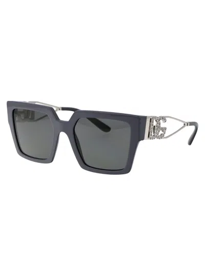 Dolce & Gabbana Crystal-embellished Square-frame Sunglasses