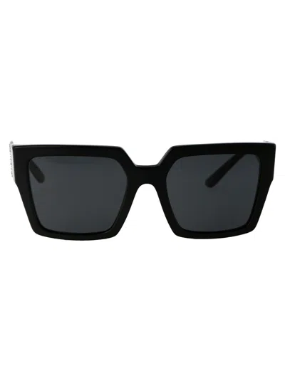 Dolce & Gabbana Crystal-embellished Square-frame Sunglasses