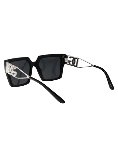 Dolce & Gabbana Crystal-embellished Square-frame Sunglasses