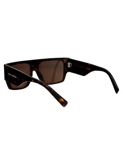 Dolce & Gabbana Tortoiseshell Rectangle-frame Sunglasses