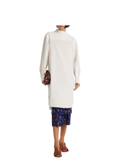 Shop Dries Van Noten Short Dress In Cotton Poplin