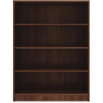 Lorell Laminate Bookcase - 4 Shelf(ves) - 48" Height X 36" Width X 12" Depth - Sturdy, Adjustable Feet - Wa