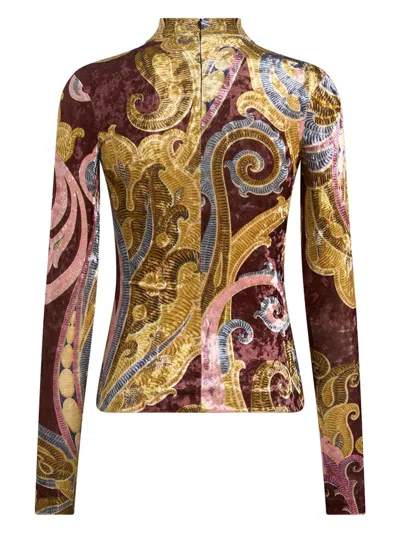 Shop Etro Top With Print