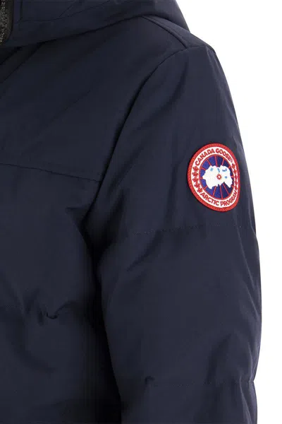 Shop Canada Goose Macmillan - Hooded Parka In Navy Blue