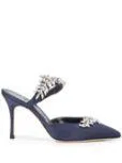Manolo Blahnik Sandals In Blue