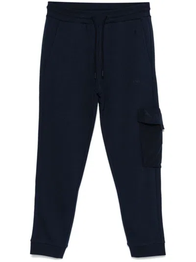 Paul & Shark Joggers Featuring Elastic Waistband And Ribbed Cuffs In Blue