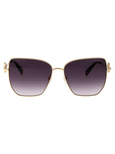 Longchamp Gold Metal Sunglasses