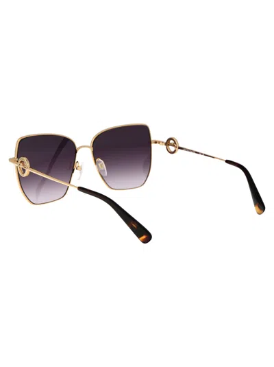 Longchamp Gold Metal Sunglasses