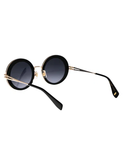 Marc Jacobs Eyewear Round Frame Sunglasses In Black