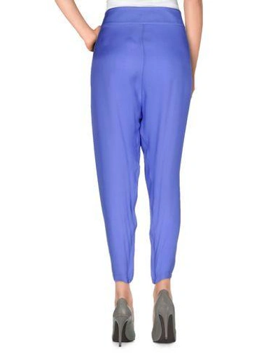 Shop Just Cavalli Casual Pants In Lilac