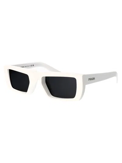 Prada Dark Grey Rectangular Ladies Sunglasses Pr A07s 1425s0 52