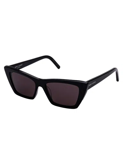 Saint Laurent Black Sl 276 Square Cat-eye Sunglasses